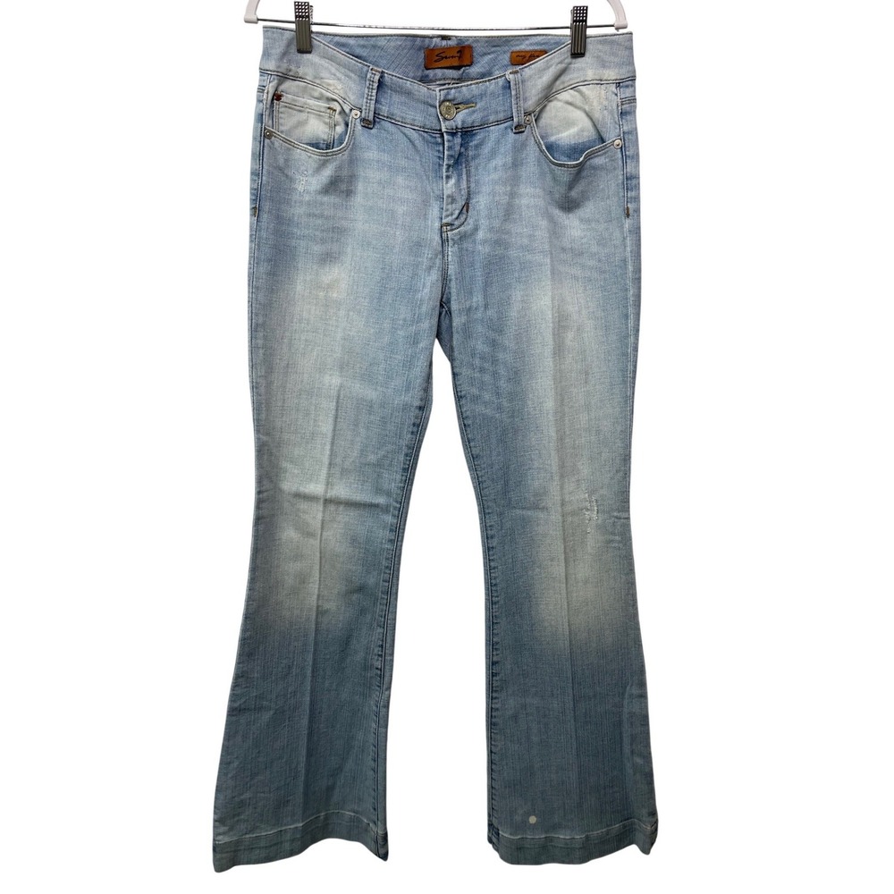 Seven7 Light Blue Flared Jeans